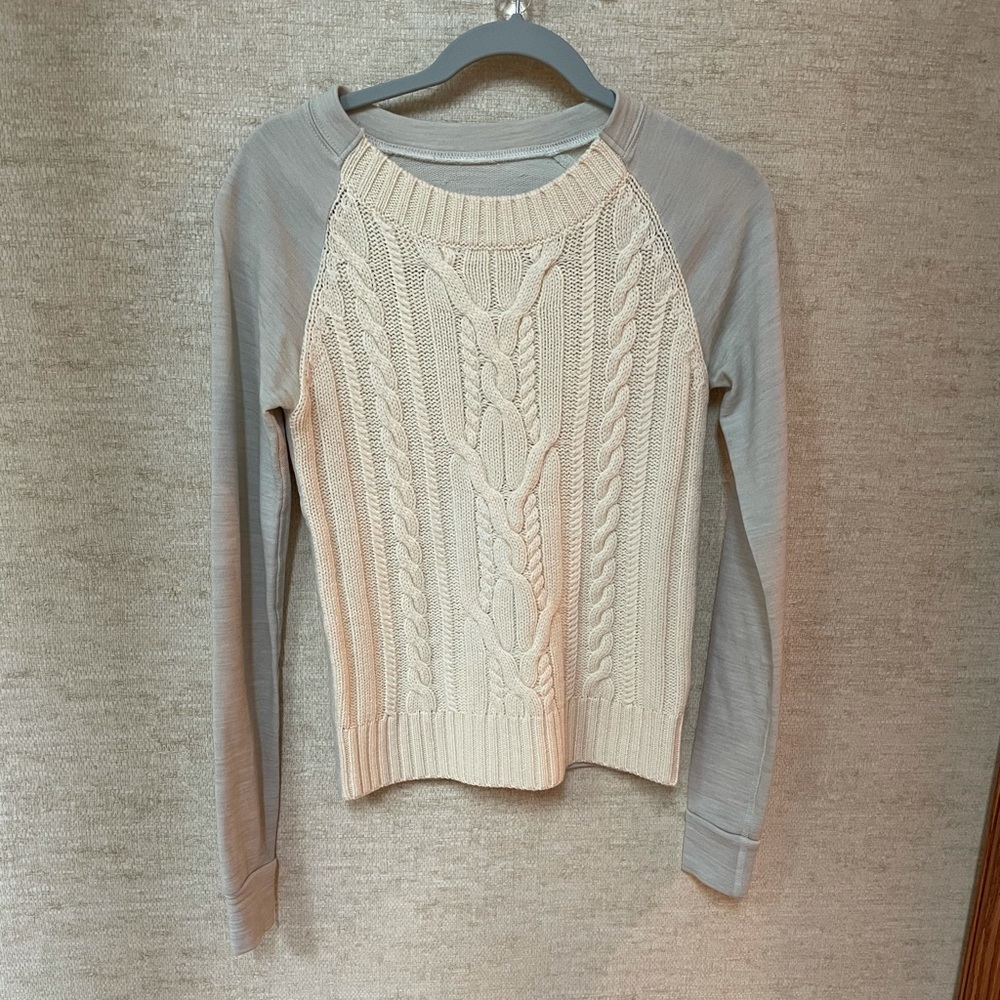 Lululemon St. Mortiz Cableknit Wool Sweater